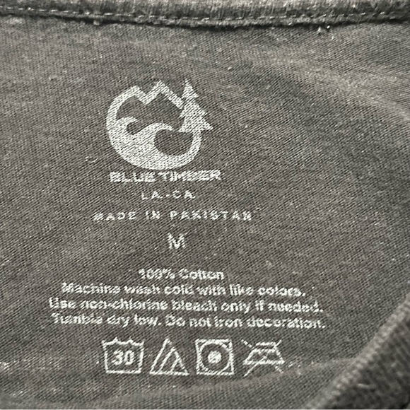 Blue Timber Men’s Black Grand Canyon Graphic Short Sleeve Crewneck Tee Size M - Picture 3 of 3